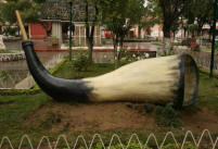 Horn statue in Tarija