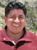 Latino man smiling outdoors